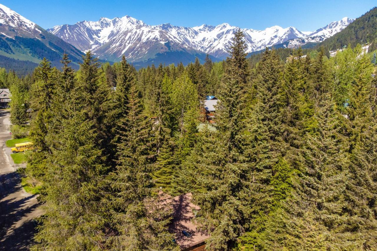 Alpine Meadows Log Cabin Girdwood Dış mekan fotoğraf