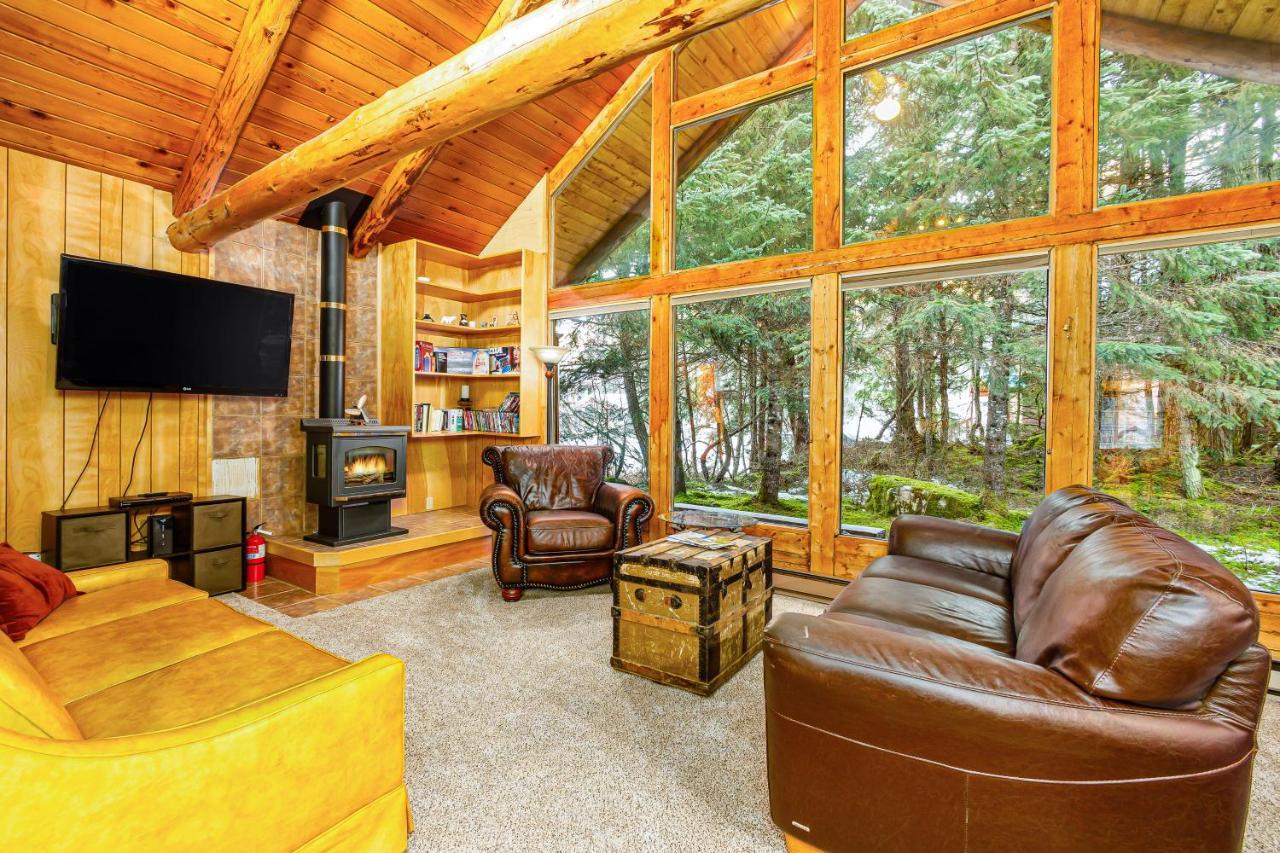Alpine Meadows Log Cabin Girdwood Dış mekan fotoğraf